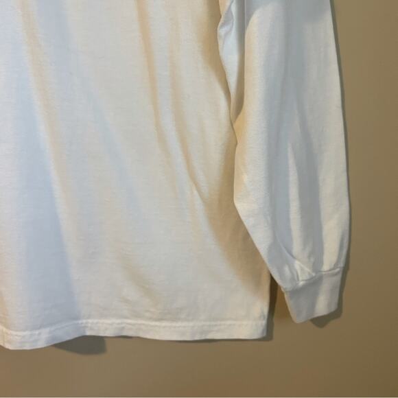 Comfort Colors White Isla South Padre Island TX Long Sleeve Crewneck Tee Size XL - Picture 3 of 8